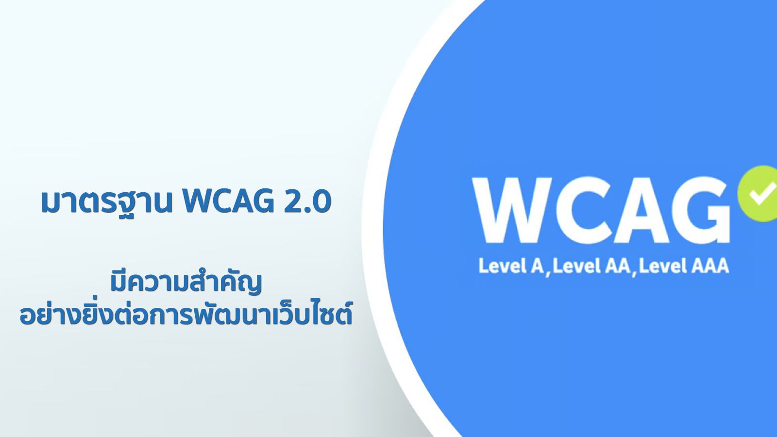 มาตรฐาน WCAG 2.0 คืออะไร สำคัญอย่างไรกับเว็บ