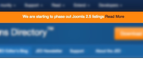 Joomla 2.5 Support Ending