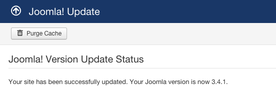 อัพเดต Joomla! 3.4 เป็น joomla 3.4.1