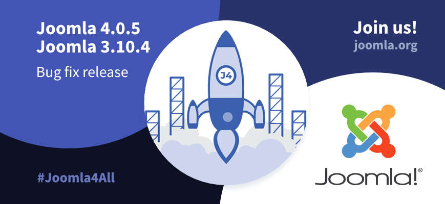 Joomla 4.0.5 และ Joomla 3.10.4 มาแล้ว!